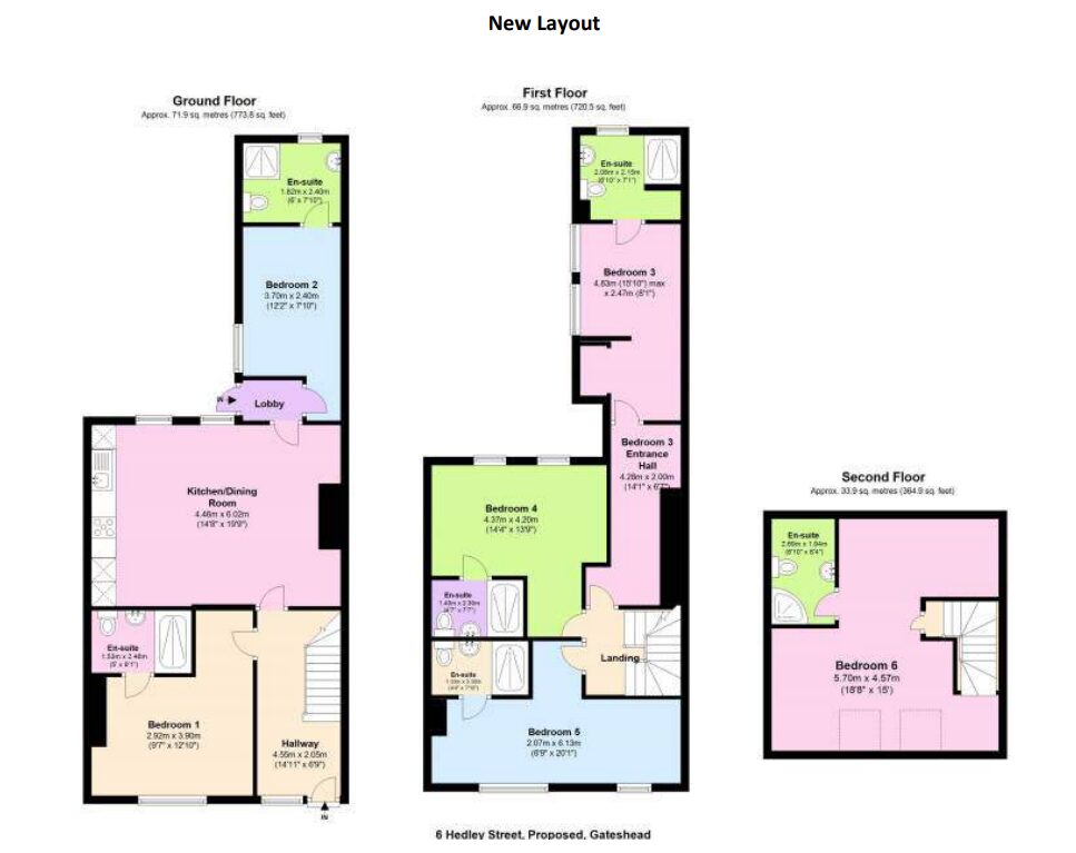 Floorplan for Gateshead Tyne and Wear NE8
